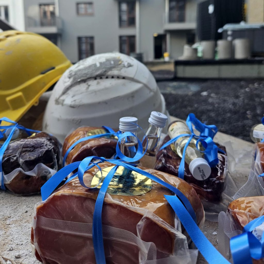 Rauchfleischaktion - Geschenke für fleißige Bauarbeiter