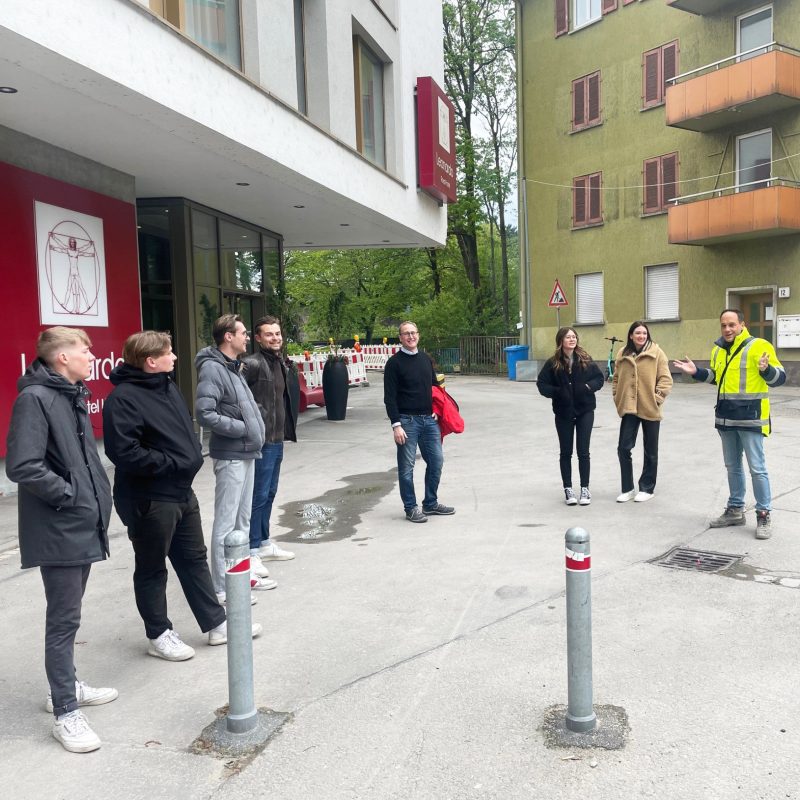 Weiser Areal Ulm - Baufortschritt - Besuch von Studierenden der HfWU
